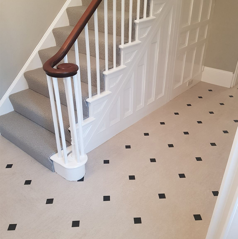 Smith and sons carpets domestic hallway