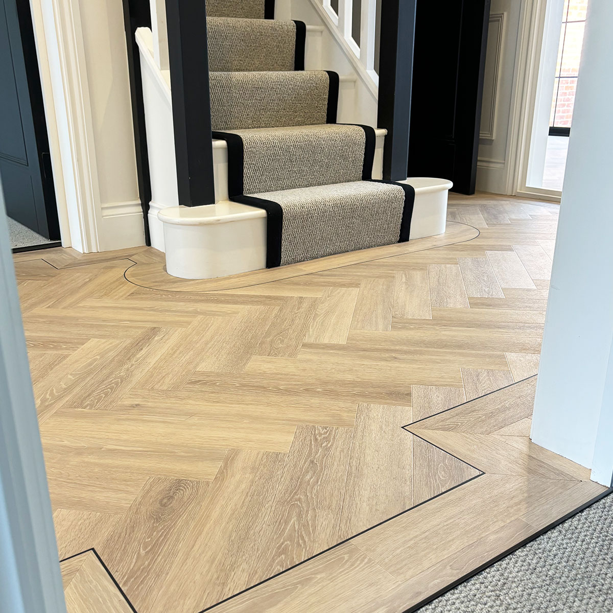 Binding Stair Runner and Herringbone
